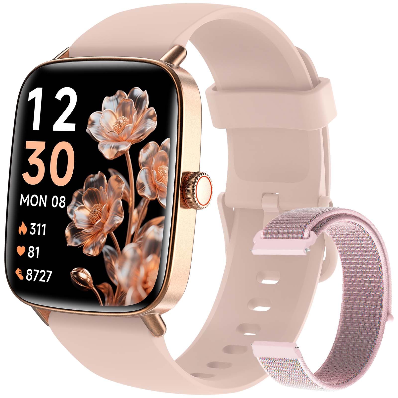 Fitpolo Smart Watch for Women, Stainless Steel Bezel Fitness Tracker  (Make/Answer Calls), IP68 Waterproof, Heart Rate SpO2 Monitor, Sleep - Main Image