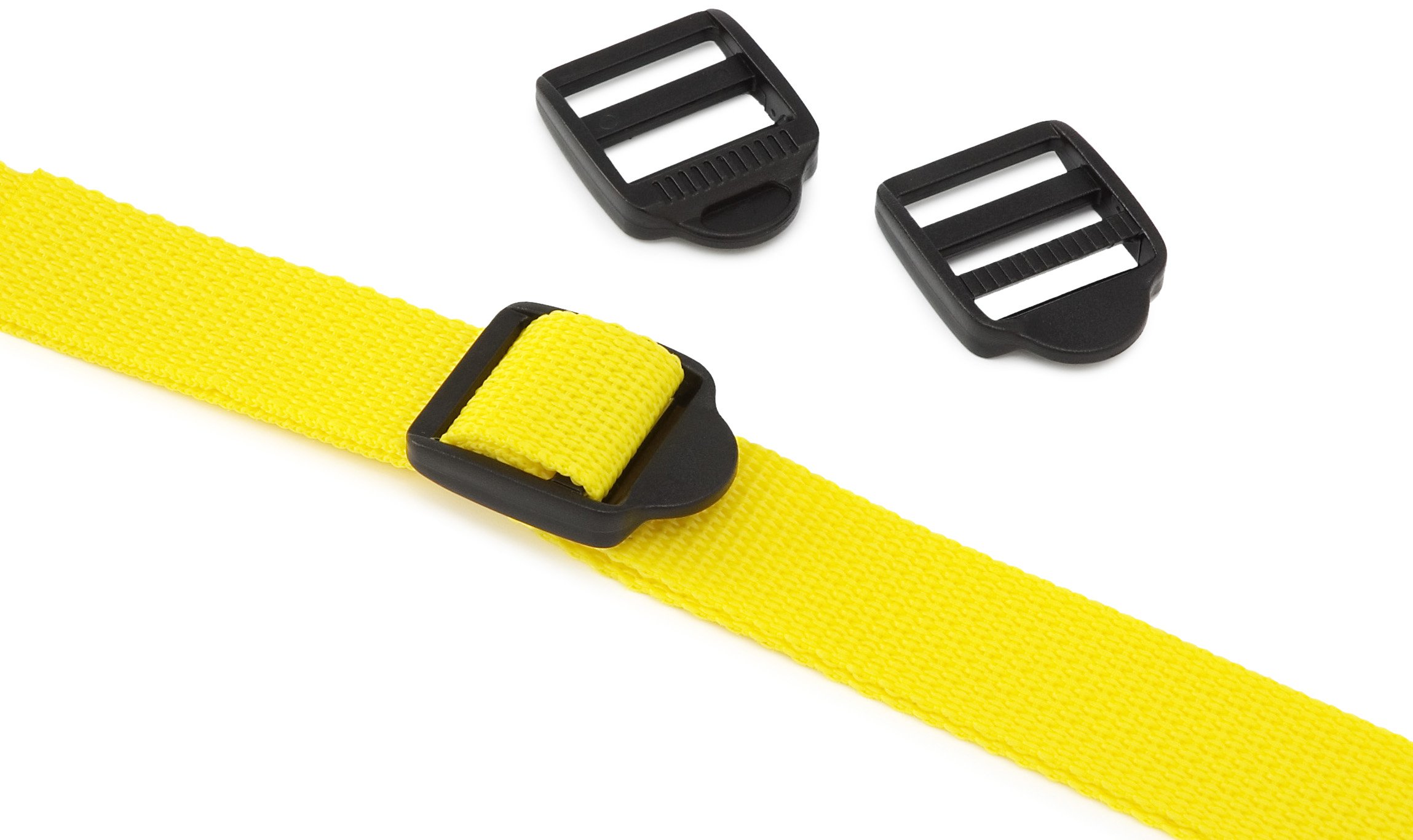 PROGRIP 502600 Light Duty Cargo Tie Down Lashing Strap with Yellow Webbing: Customizable with Slip Lock Buckle, 12' x 1" (Pack of 1)