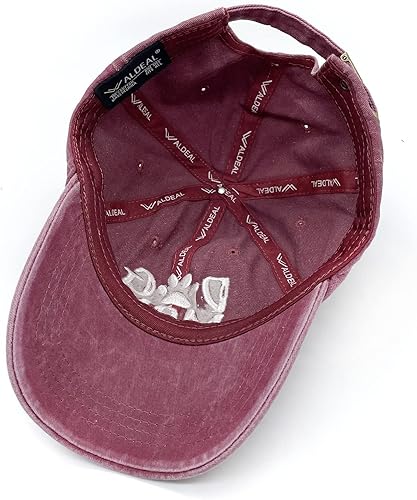 Miniatura 4 de Waldeal Gorra de béisbol ajustable de mezclilla bordada para mujer