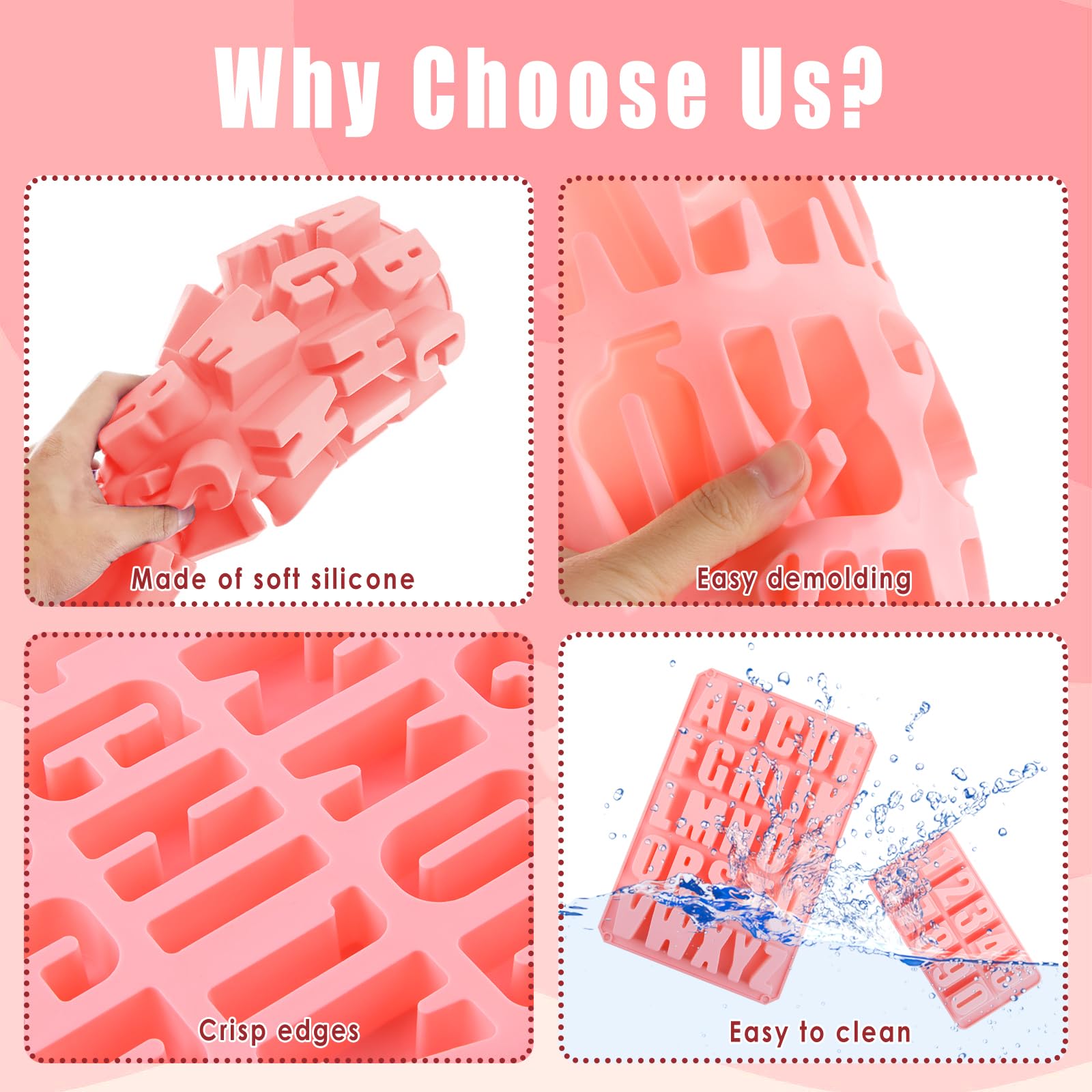 Stampo Silicone 22.5x10.5 Cm Stampo In Silicone Per Lettere E Numeri, Stampi Per Cioccolato Con Decorazioni Per Torte Di Buon Compleanno Simboli 2 Pezzi~p123451086 Stampini Fondente Decorazione Torte