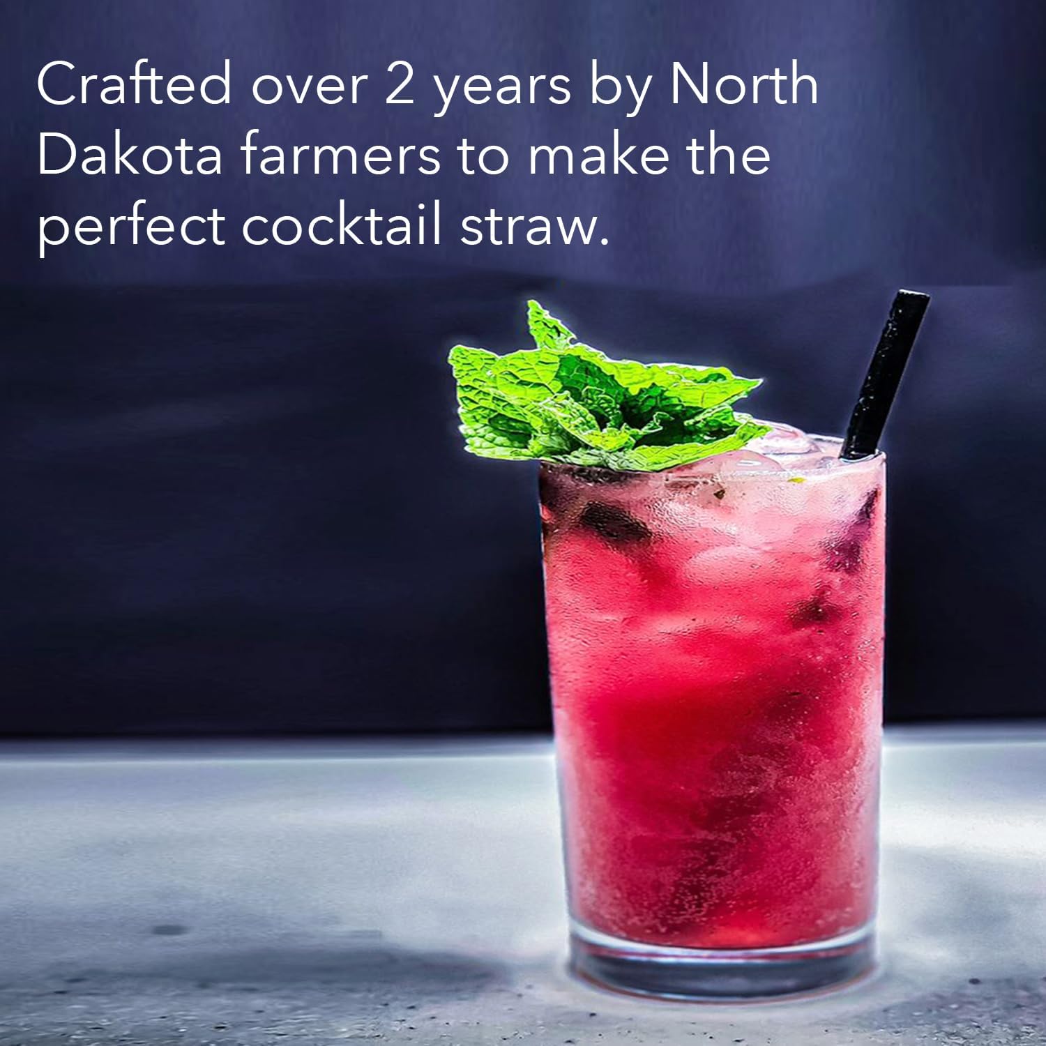 Biodegradable Cocktail Straws 5.5 Inch - 100 Count, Vegan-Friendly, Gluten-Free & Compostable, Never Cracks, 100% Flavourless, Eco-Friendly Drinking Straws Alternative to Plastic Straws - Image 3