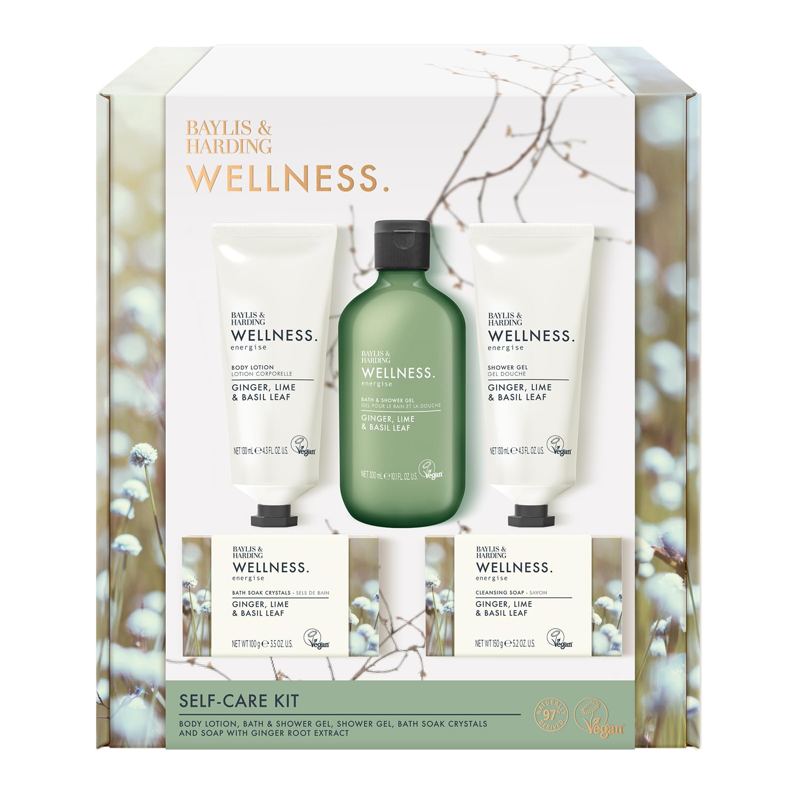 Baylis & Harding Wellness Self-Care Kit Gift Set (Pack of 1) - Vegan Friendly - Image 2