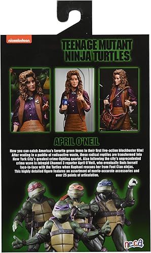 Miniatura 4 de NECA Figura de acción coleccionable Teenage Mutant Ninja Turtle 1990 de la película Ultimate de 7 pulgadas, April O'Neil