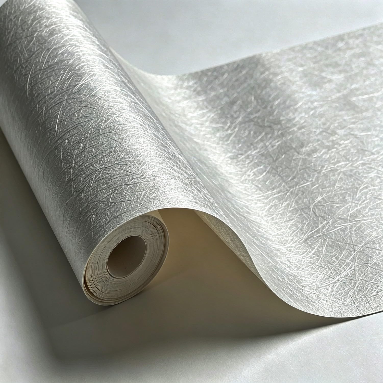Folia samoprzylepna winylowa wodoodporna usuwalna oklej i przyklej do mebli ścian samoprzylepna dekoracyjna naklejka Vinyl Wrap matowa niedrukowana jednolita, Silver-gray, 60cmx10m