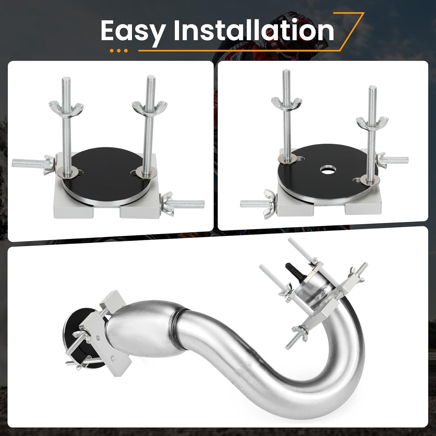 2-Stroke Motorcycle Exhaust Dent Pipe Repair Kit - Dent Removal Tools for 2-Stroke Pipes，Fit for TE 125/250/300 TC,for Yamaha Tzr250/Yz250，for Honda Cr250/Cr250R, and Other 50cc+ Models