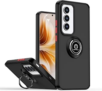 Compatible with Xiaomi Mi Note 10 Lite Bracket Phone Case,Compatible with Xiaomi Mi Note 10 Lite [Car Mount Magnetic Stand] [PC+TPU] Anti-Drop BR