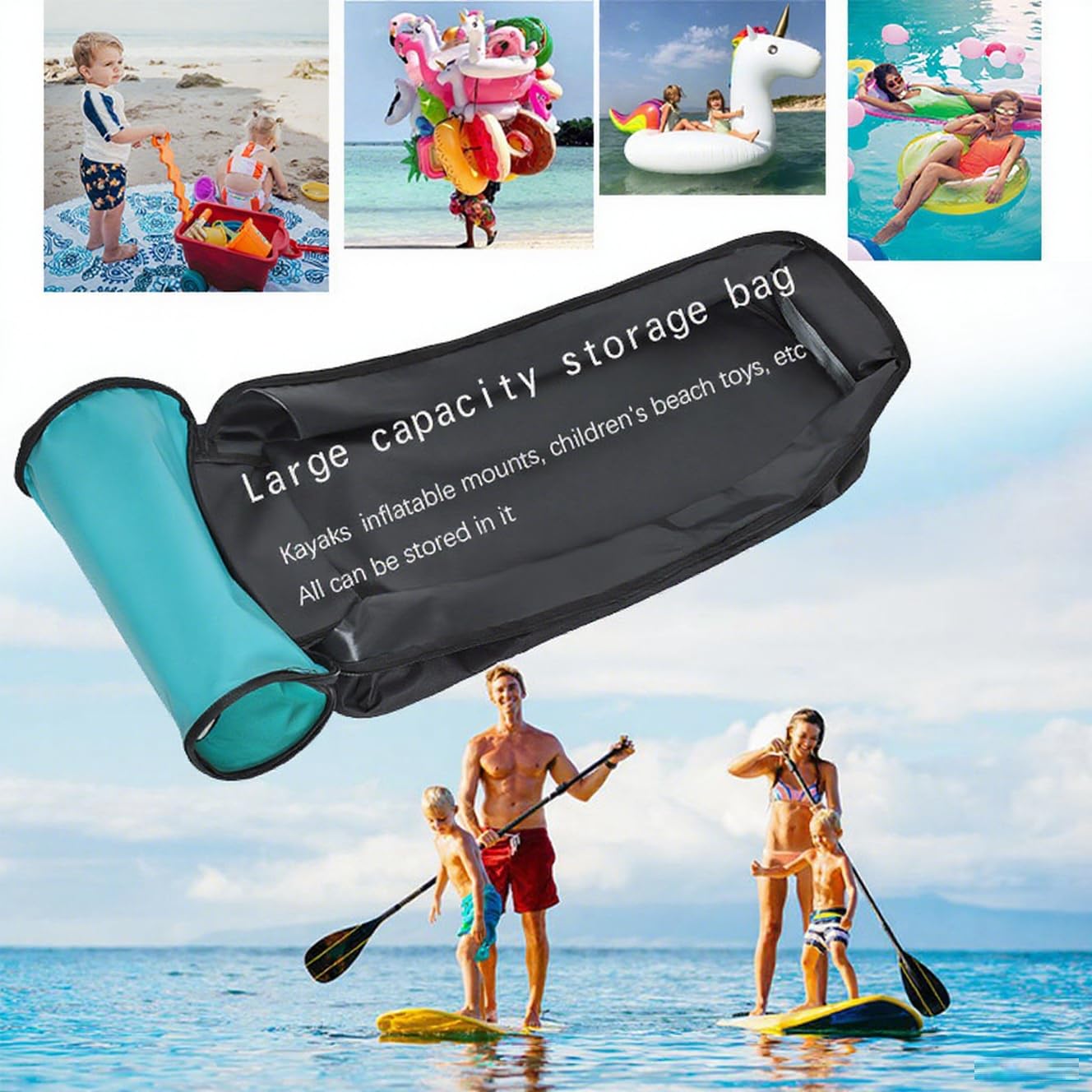 SproutSage - Zaino da viaggio per SUP gonfiabile, stand up paddleboard, borsa a tracolla da 80 l