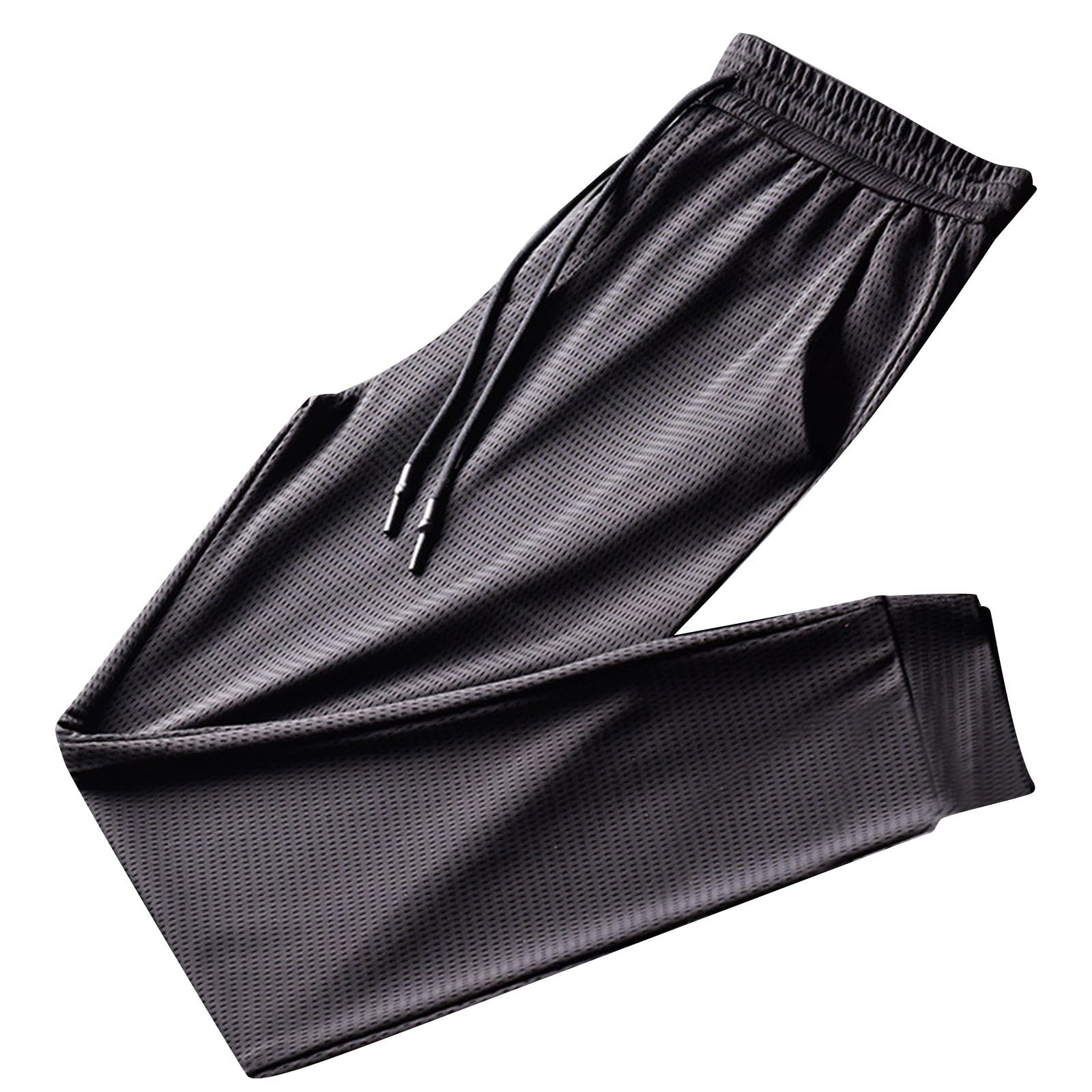 Zeiyignr Mens Athletic Running Pants Lightweight Workout Joggers Breathable Gym Sweatpants Active Sports Track Training