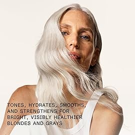 Olaplex N. 5P Blonde Enhancer Purple Toning Conditioner: Neutralizes Brassiness & Strengthen | Repairs Damages & Hydrates Hair | For Coily, Curly, Straight, and Wavy, 250 mL / 8.5 Fl. Oz.