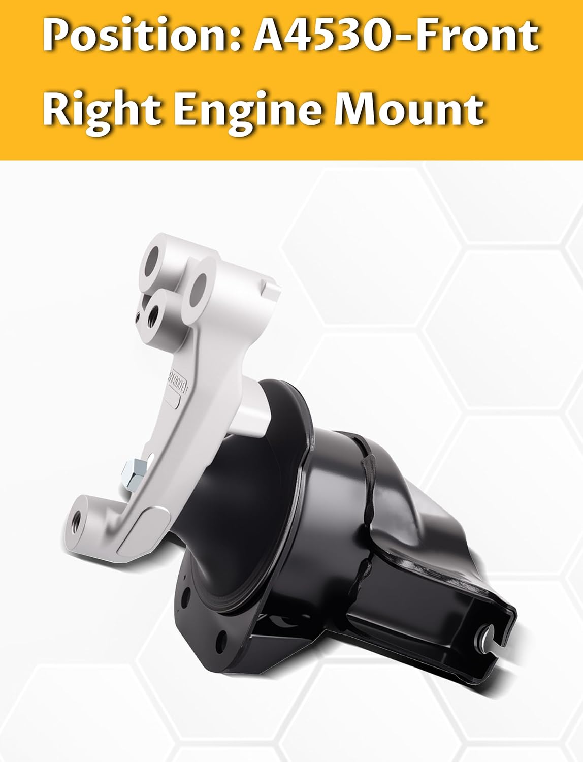 Set of 1 Engine Motor Compatible with 2006-2010 Honda Civic 1.8L Automatic Transmission, Replace OE A4530 Front Right