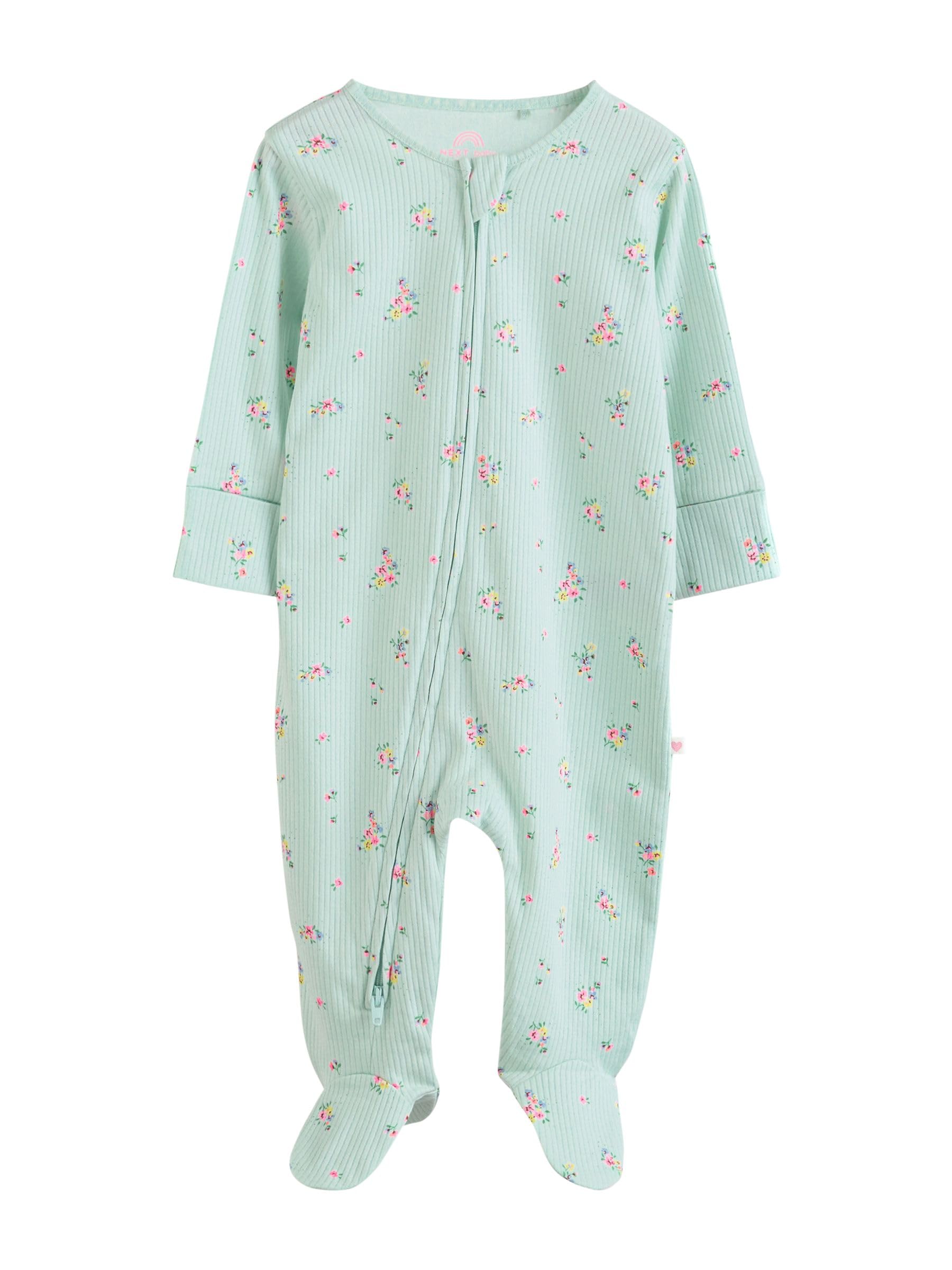 NEXT Bambina Confezione da 4 Tutine per Neonati con Zip bidirezionale
