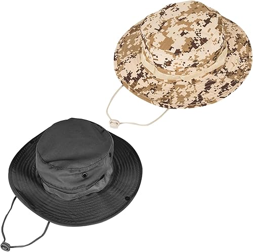 Miniatura 40 de Sombreros de sol para hombres y mujeres, sombrero de cubo UPF 50+, sombrero Boonie plegable, protección UV, senderismo, playa, pesca, safari