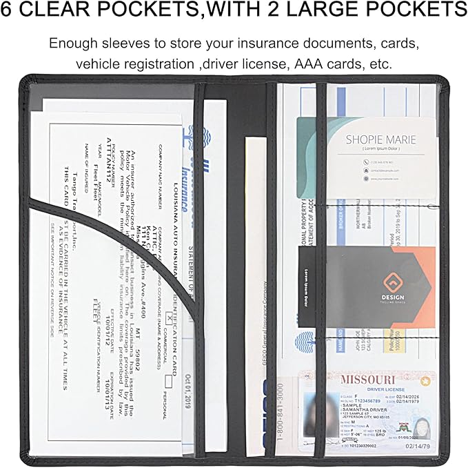 Porta Documentos Organizador para Auto miniatura 4