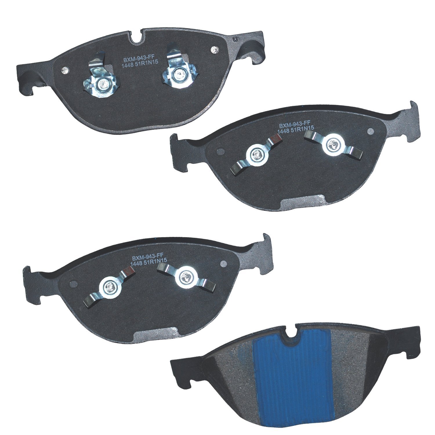 Bendix Premium SBM1448 Semi-Metallic Front Brake Pads for Jaguar XF 2015-2010,XFR 2012-2010,XFR 2015-2014,XFR-S 2015-2013,XJ 2019-2011,XJR 2017-2014,XJR575 2019-2018,XKR 2015-2010,XKR-S 2015-2012