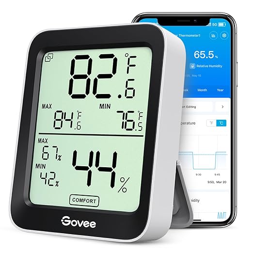 Govee room thermometer hygrometer Bluetooth smart alert