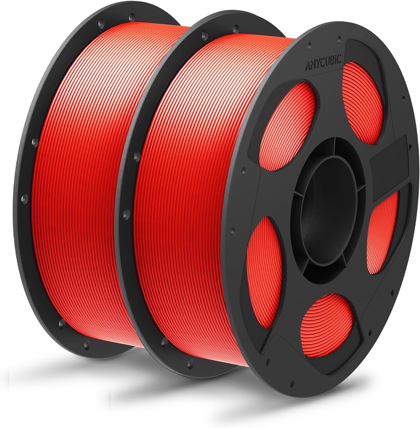 ANYCUBIC PLA Plus Filament 1.75mm 2kg Reusable Spool, Red