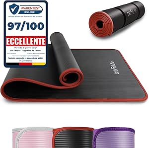 Tappetino Da Ginnastica Premium 190 X 100 X 1,5 Cm - Con Cinturino | Antracite, Tappetino Yoga - Foto 14