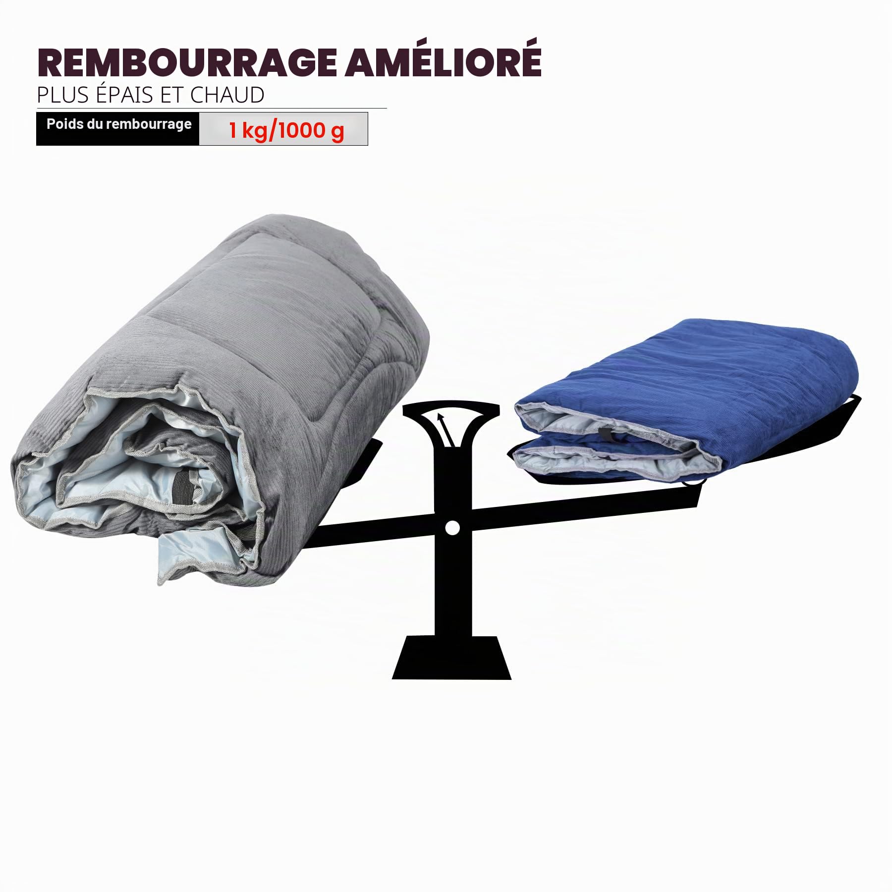 Redcamp XL Matelas de lit de Camping en Coton Doux et Confortable Matelas de Camping épais Matelas Simple