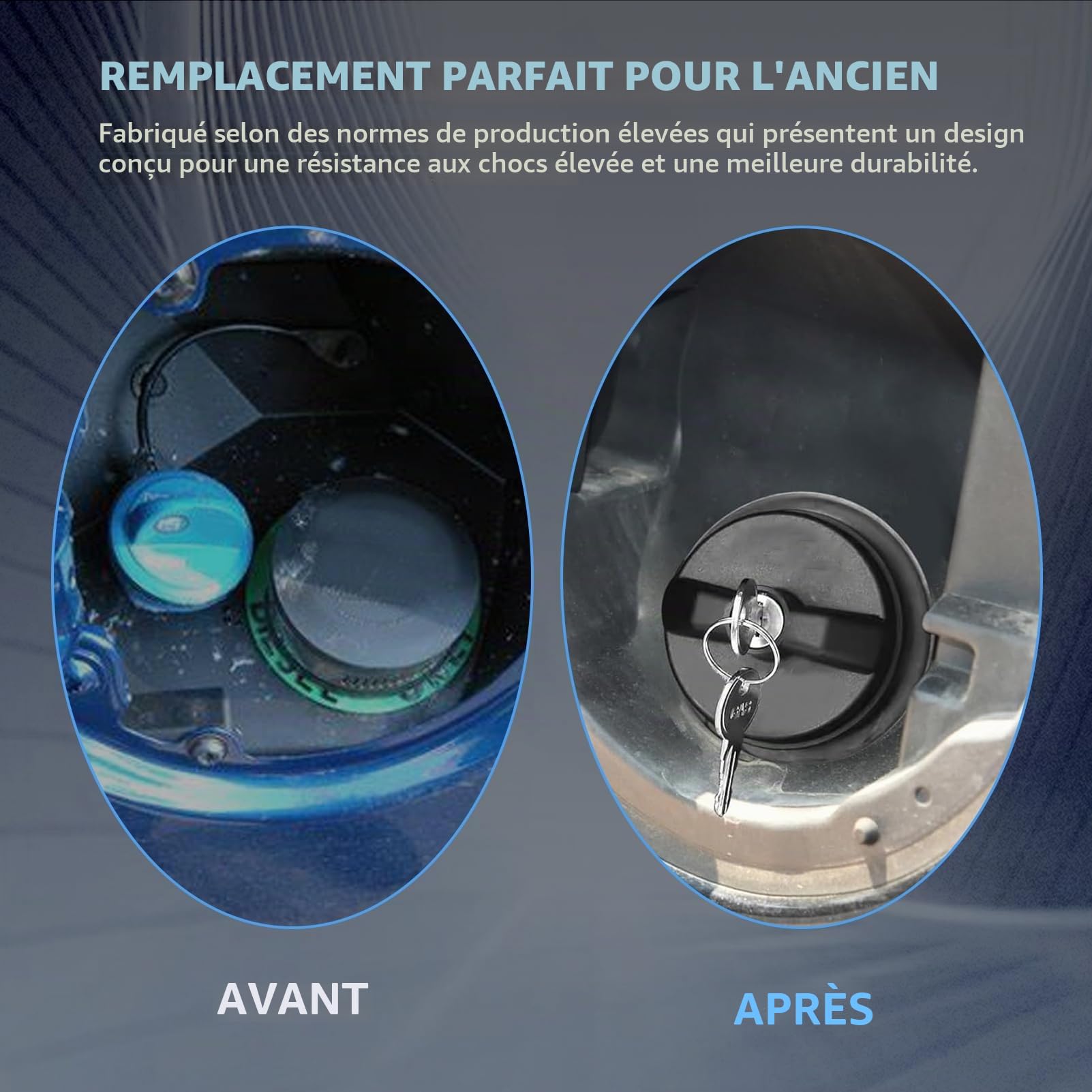 Bouchon de réservoir pour DUCATO Bus Platform/Chassis Van 71802900 verrouillable avec 2 clés