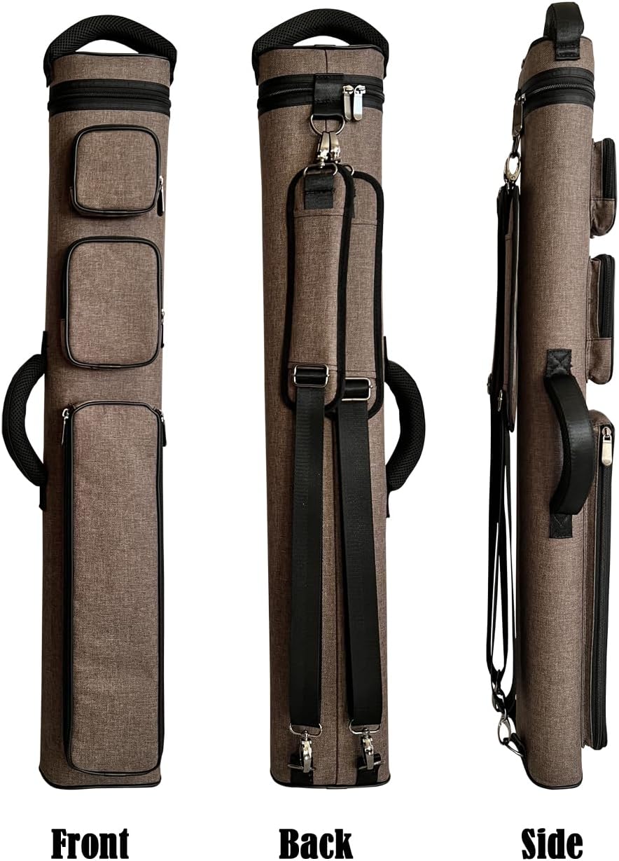 Champion 2X4,3x6 Nylon/Leatherette Billiard Pool Cue Stick Hard Carrying Case 4S2B, 6S3B