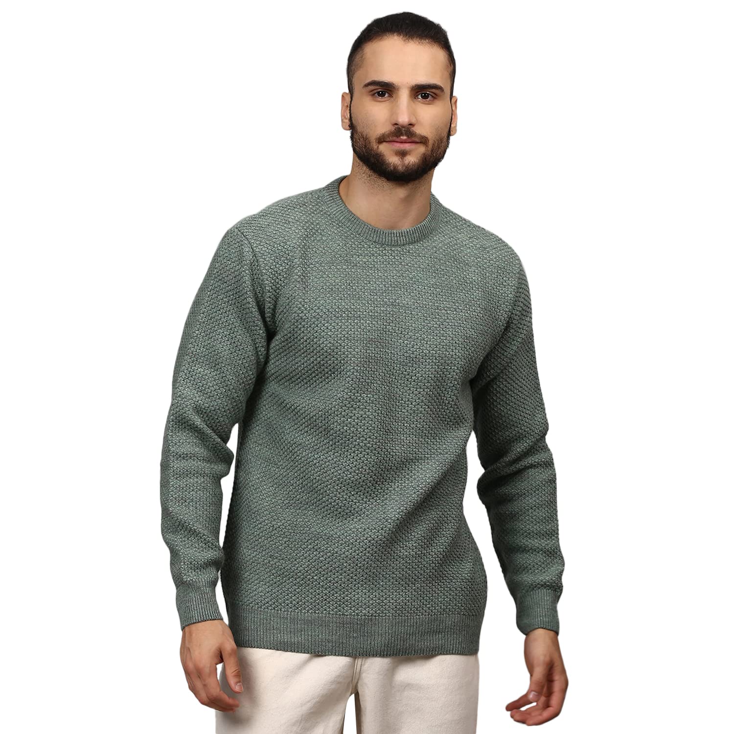 CAHOOT Campus Sutra Wool Blend Men Crew Neck Sweater-picture-11