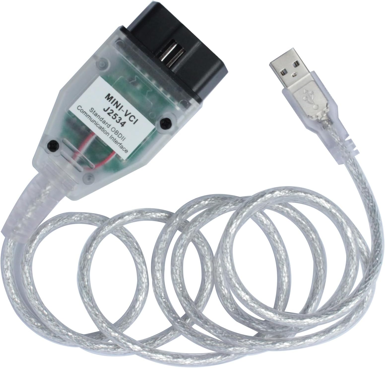 VCI J2534 Cable Fit for Toyota TIS Techstream - Latest Version V18.00.008, Firmware V1.4.8, Car Diagnostic Tool Cable OBD2,Scanner Adapter Diagnostic Cable Scan Tool Support Win XP WIN7 WIN10 32/64bit