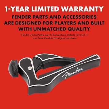 Fender Dragon Capo, Guitar Accessories, Black