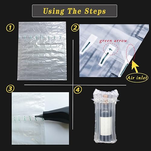 Miniatura 5 de Wine Travel Inflatable Bag Airplane  10 PCS Wine Bottle Travel Protector Bags  Bubble Travel Camping Wrap Pouches Packing for Wine Bottles10