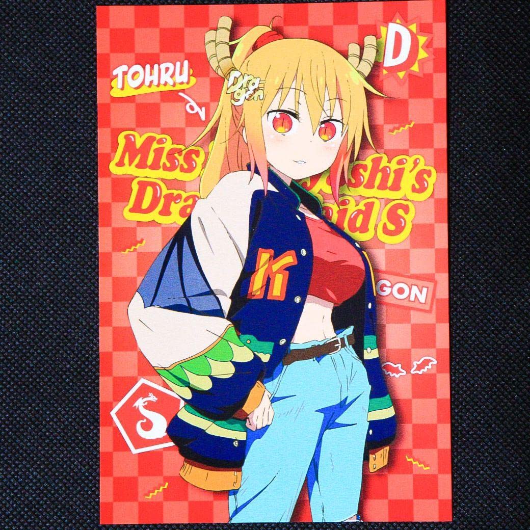 【希少】小林さんちのメイドラゴン展 特典 ポストカード 小林さんちのメイドラゴンS トールと小林さんのラブラブ