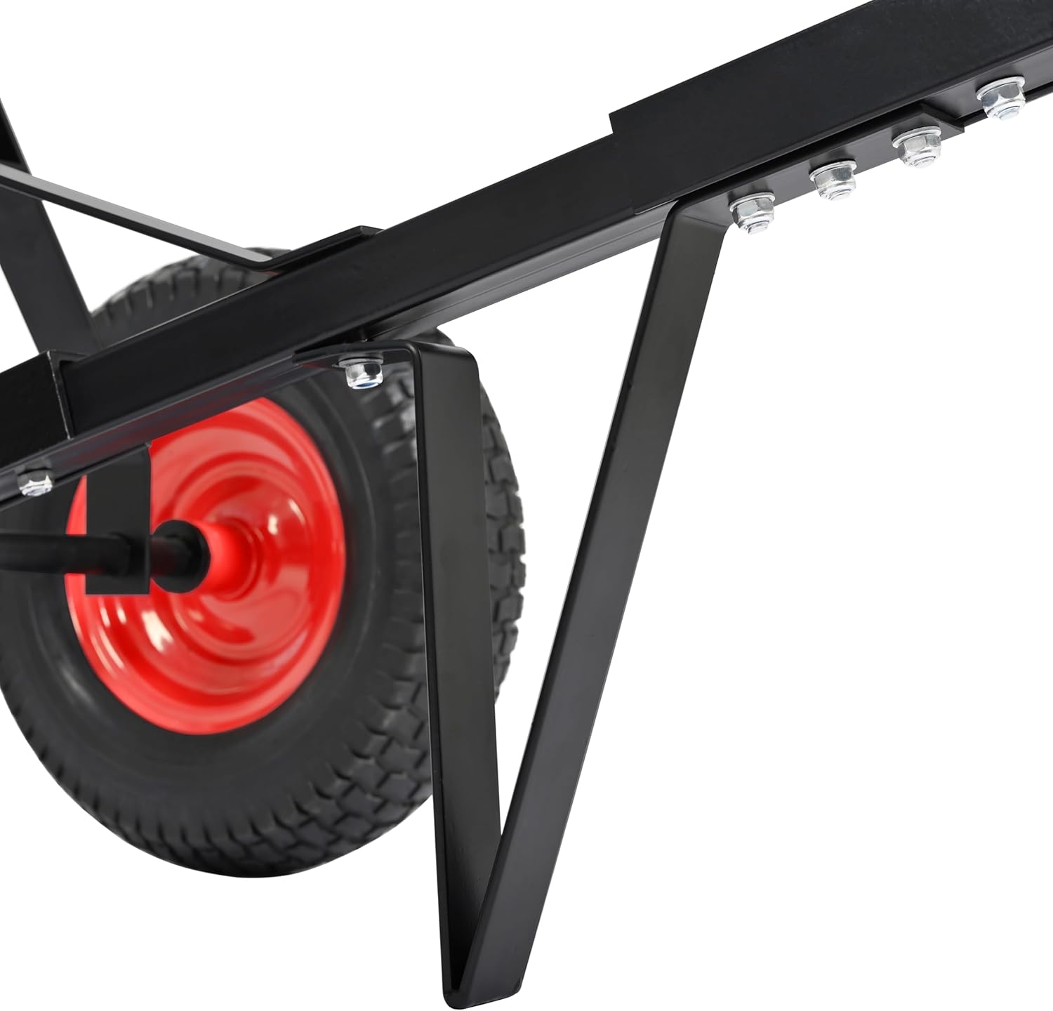 Heavy Duty Trailer Dolly with 2 Inch Ball Hitch - 600 lbs Capacity for Moving Cars RVs Boats & Camping Trailers Solid Steel Frame with Durable Powder Coat