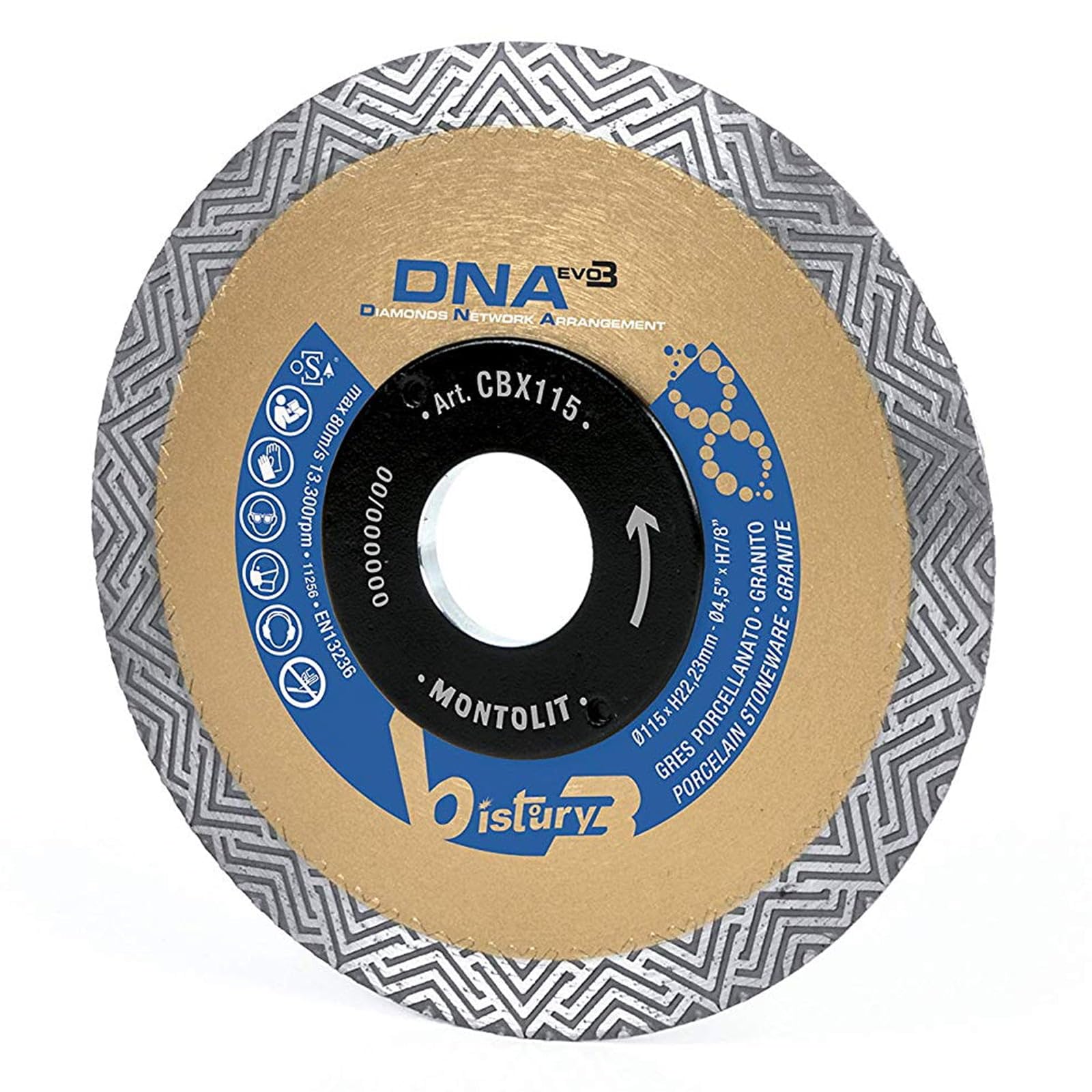 Tarcza diamentowa do szlifowania porcelany DNA D.230 CBX230 do cięcia na sucho i na wodę