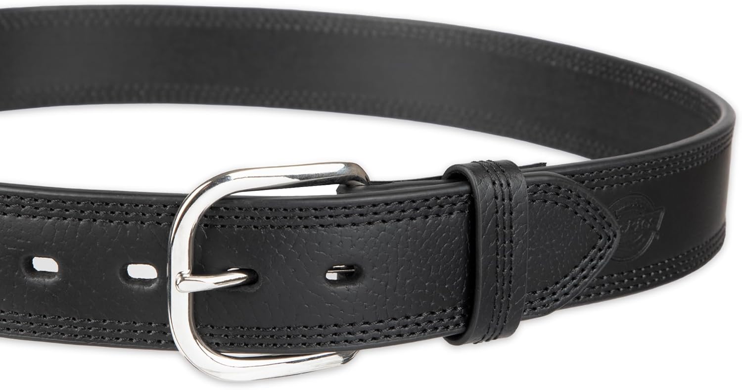 Dickies mens Industrial Strength Leather Belt – Workwear, Durable, Reinforced, Heavyweight - Image 3