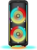 Vista 2 de Philips TAX5000 Altavoz Bluetooth para Fiesta, Sonido Máximo de 200W, Bass+, RGB Lightshow, Batería de 14H, TWS y Auracast Multi-Altavoz, Micrófono