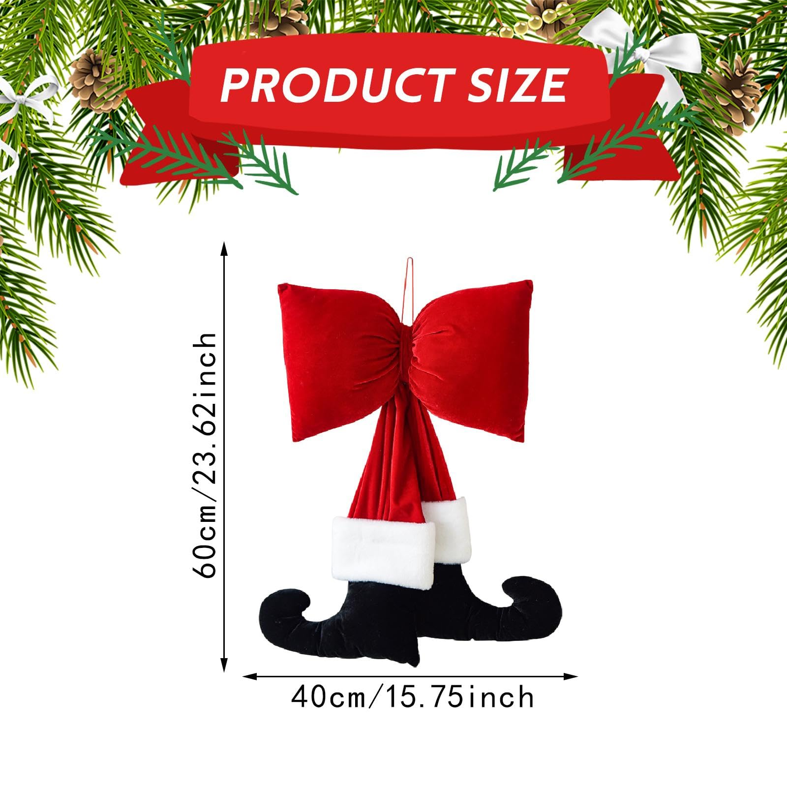 Pendentif de Noël à Suspendre, décoration de Porte, 60cmx40cm