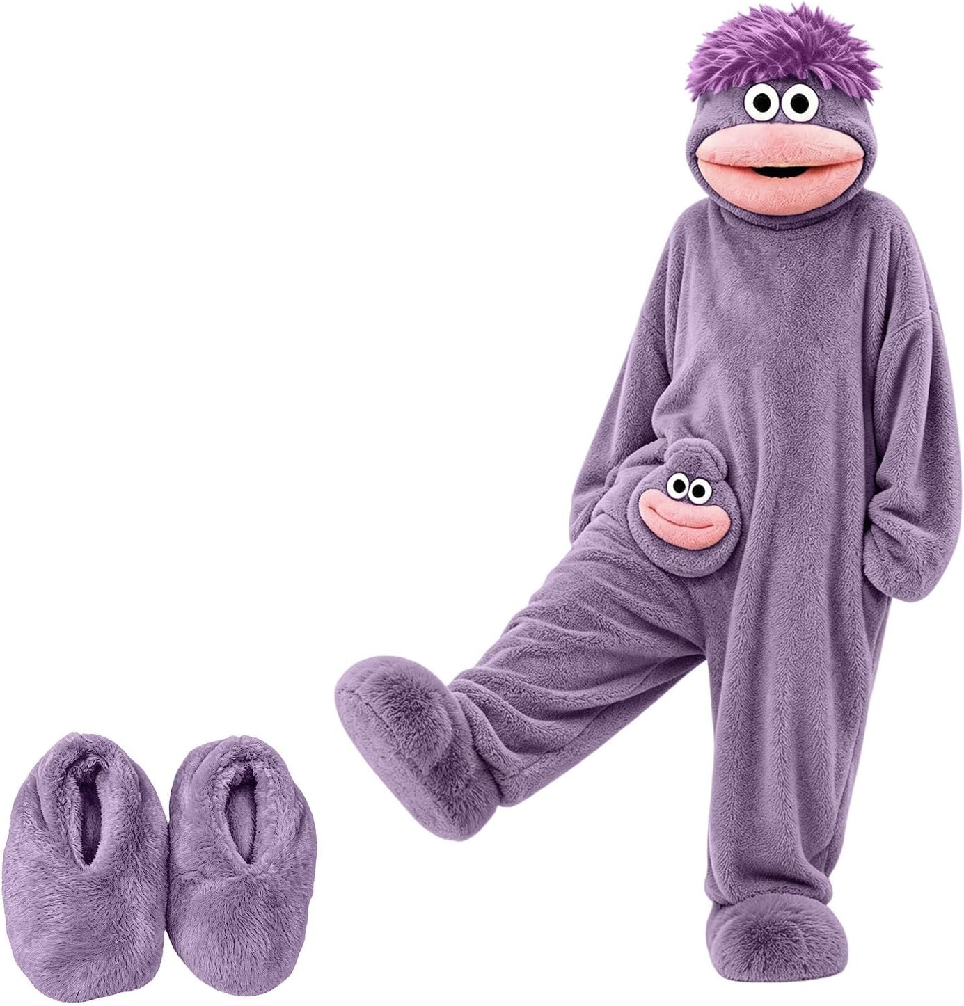 Big Mouth Monster Plush Onesie Kid 𝙃𝙖𝙡𝙡𝙤𝙬𝙚𝙚𝙣 𝘾𝙤𝙨𝙥𝙡𝙖𝙮