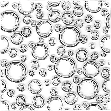 Bubbles Circle Dots Background Clear Stamps for Card Making Scrapbooking Crafting DIY Decorations, Background Transparent Silicone Seal Stamps for Embossing Album Crafts
