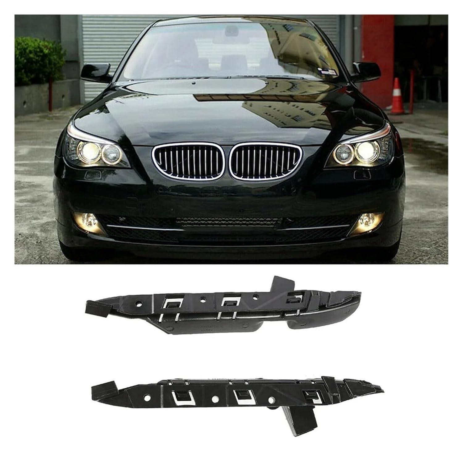 2pcs Front Bumper Bracket Guide for E60 E61 525i 530i #51117033706#51117033705