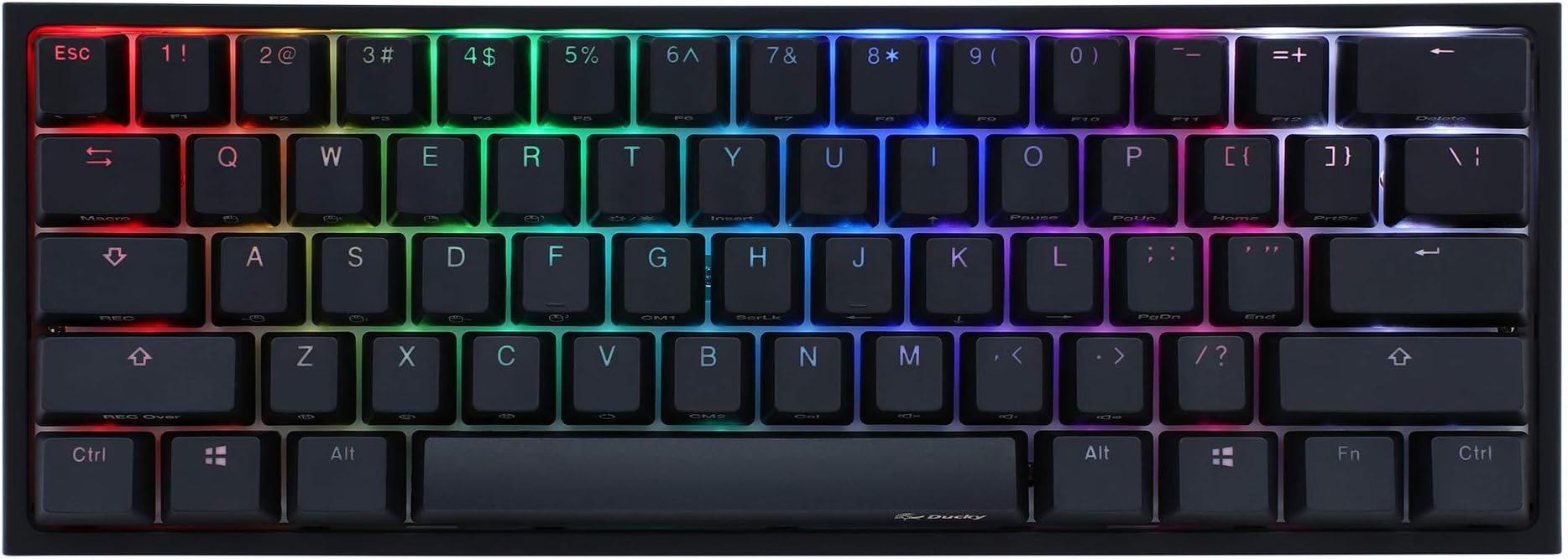 One 2 - Mini RGB Cherry MX Switch PBT Keycap 60% RGB Mechanical Gaming Keyboard (Cherry MX Brown)