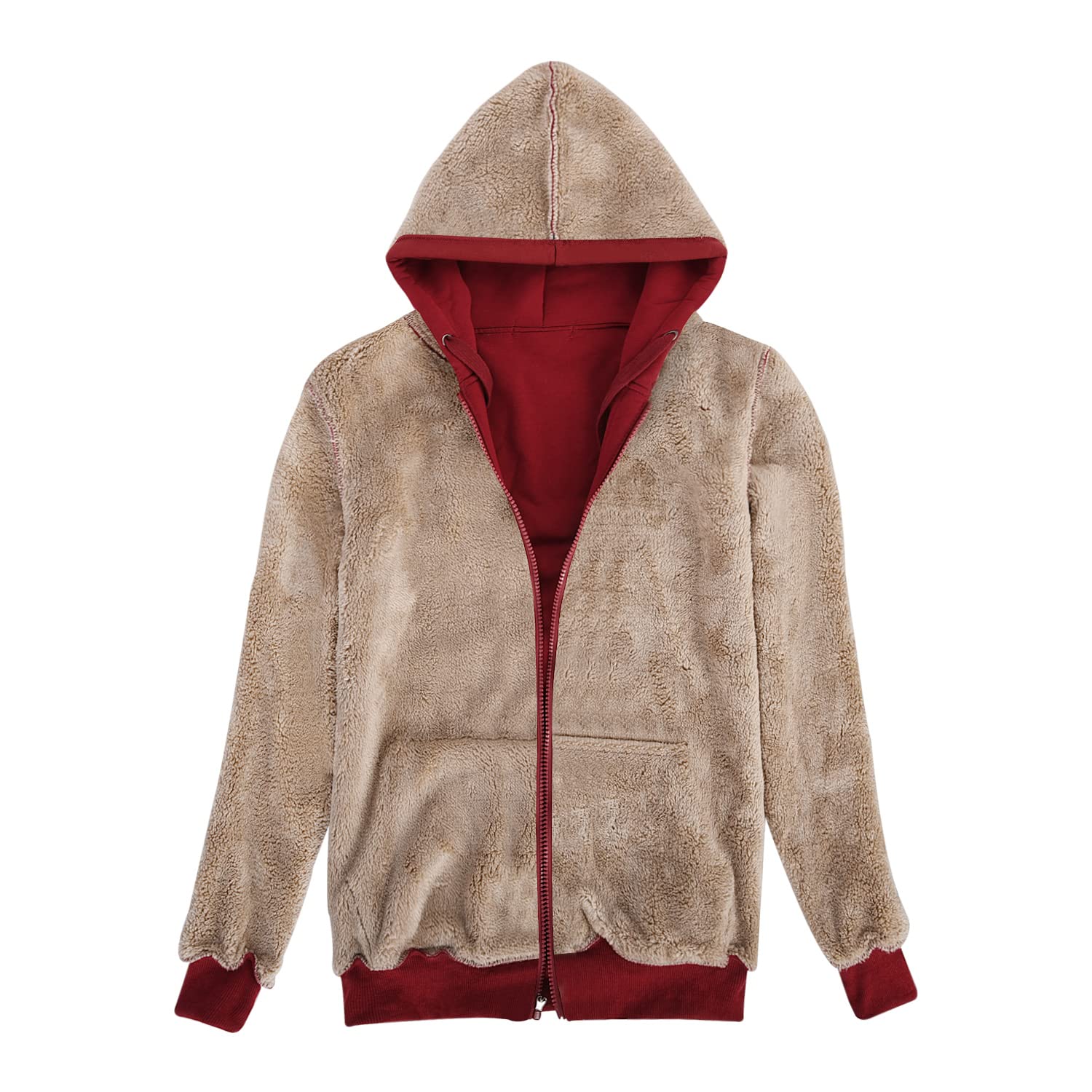 UMIPUBO Felpa Donna con Zip e Cappuccio Flanella Caldo Hoodie Cerniera Donna Cappotto Peluche a Manica Lunga con Tasche Sweatshirt Felpe in Pile con Cappuccio Giacca Outwear Donna Invernale
