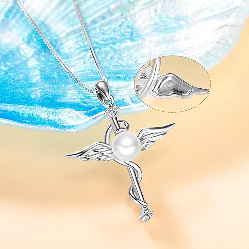 Miniatura 5 de Collares de perlas, regalos del día de la madre para mamá, mujer, esposa, aniversario, cumpleaños, Navidad, regalos de joyería fina para mujer,