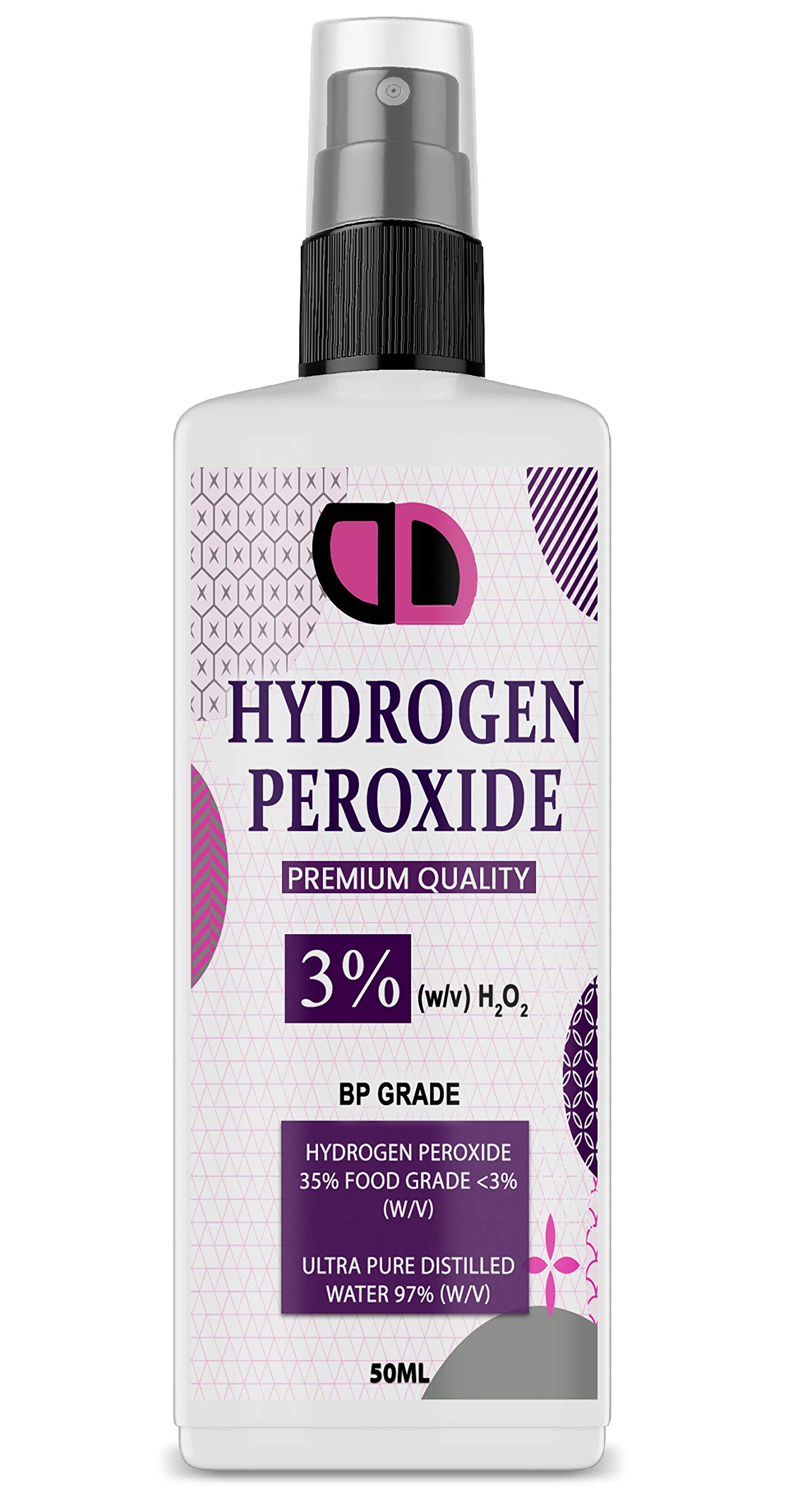 Perossido di idrogeno per uso alimentare 3% (H2O2), spray (da 50 ml)