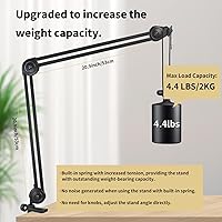 Vista 2 de Brazo de brazo para micrófono, soporte de brazo de brazo de micrófono, soportes de microfono resistentes, plegable, soporte de brazo de tijera