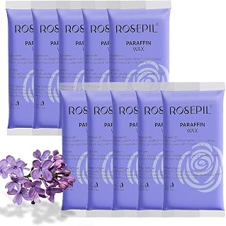 Rospeil 10 packs Paraffin Wax Refills of Lavender scent, Paraffin Wax for Paraffin Bath, Moisturizing for Hands and Feet