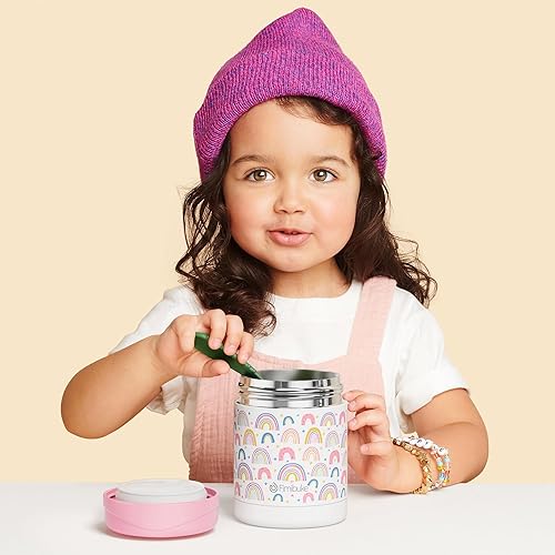 Miniatura 7 de Fimibuke Tarro de Comida Aislado para Niños, Paquete de 2 de 12 OZ Libre de BPA Tarro de Almuerzo de Acero Inoxidable al Vacío para Comida Caliente
