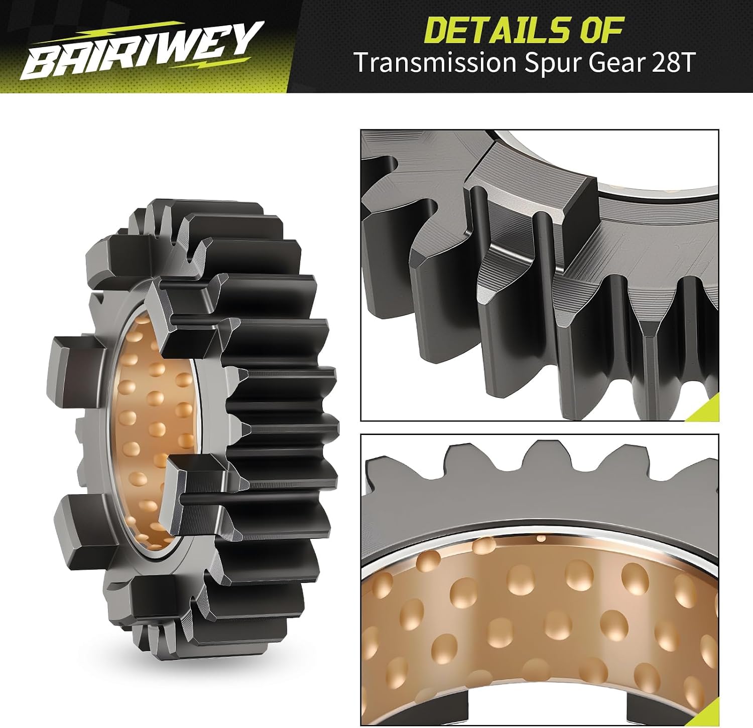 Transmission Spur Gear 28T For Kawasaki Mule 2500 2510 1993-2024 13260-1462