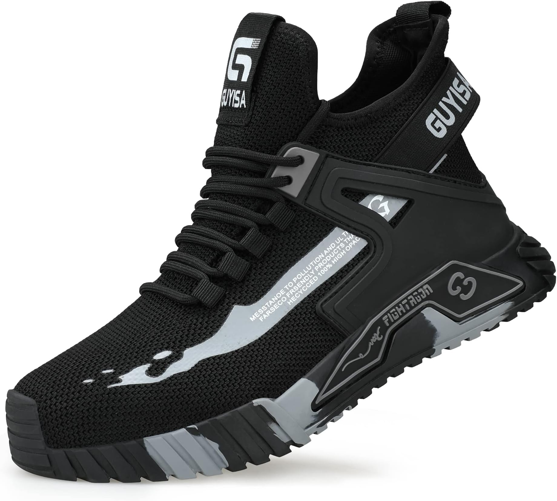 Mens Safety Shoes Boots Trainers Steel Toe Cap Work Trainers Lightweight Water Resistant Breathable Protective Sneakers