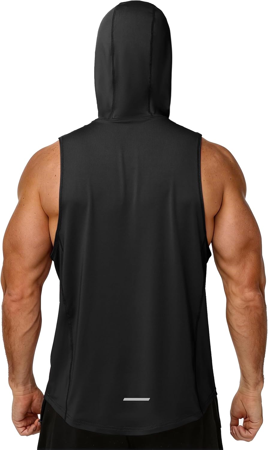 Roadbox Mens Workout Sleeveless Hoodie, Quick Dry Athletic Hooded Tank Tops image 2