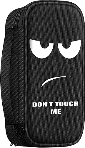 FINPAC Estuche para lápices, caja de lápices de tres capas de gran capacidad, organizador de almacenamiento de artículos de papelería, suministros