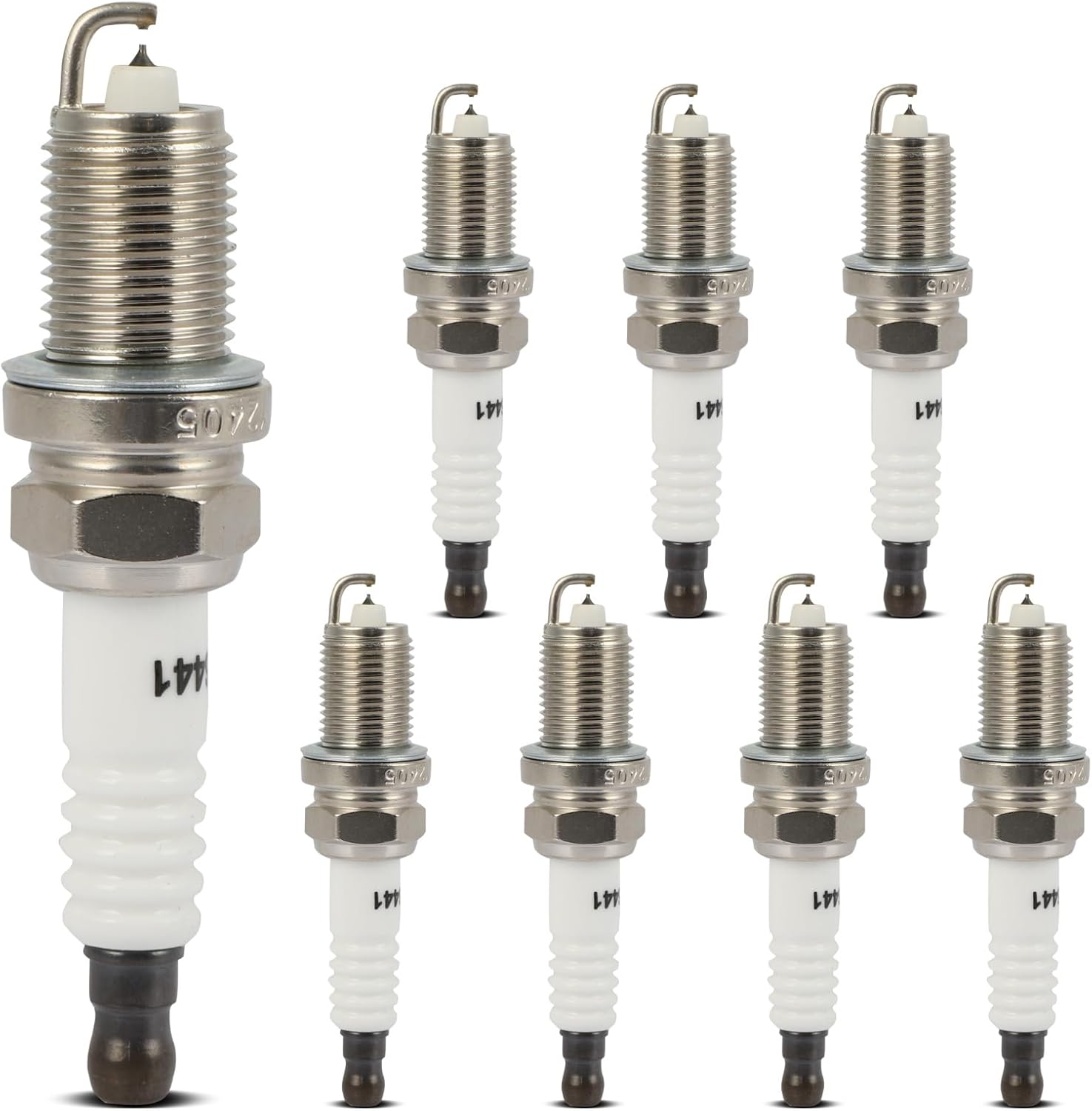 OCPTY Suitable 2002-2003 for Acura for TL 3.2L/V6,2006-2010 for BMW for 550i 4.8L/V8 Automotive Replacement Platinum Iridium Spark Plugs #6441,ZFR6FIX-11(Set of 8 Spark Plugs)