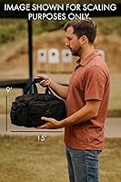 Vista 7 de Exos Tactical Range Bag - Medium Size Range Bag for Shooting - Gun Case for Handguns, Ammo Storage, Tactical Backpack, Molle Webbing, Free Subdued